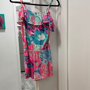 Lilly Pulitzer Pink and Blue Romper